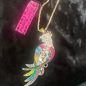 Betsy Johnson Parrot Necklace